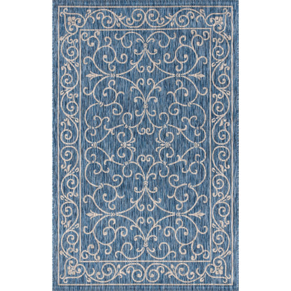 JONATHAN Y Filigree Textured Weave Indoor/Outdoor Area Rug