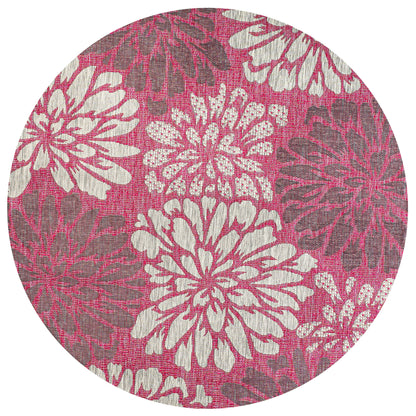 JONATHAN Y Floral Textured Weave Indoor/Outdoor Area Rug
