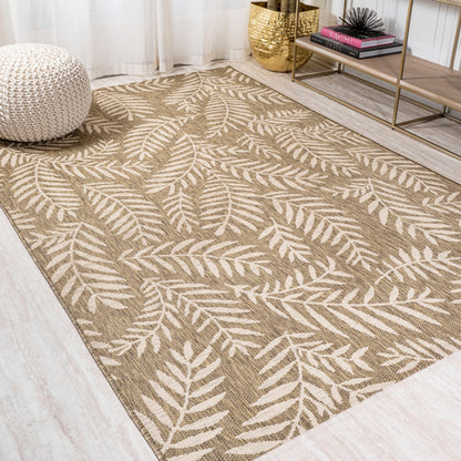 JONATHAN Y Galon Palm Frond Indoor/Outdoor Area Rug