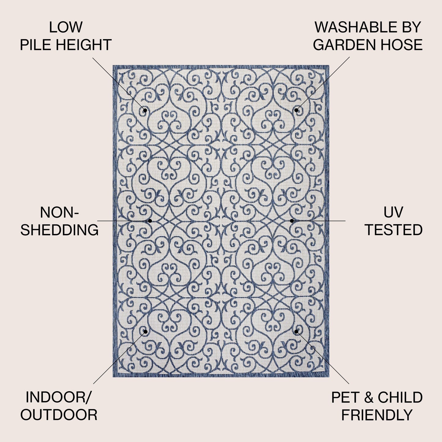 JONATHAN Y Ourika Textured Weave Indoor/Outdoor Area Rug