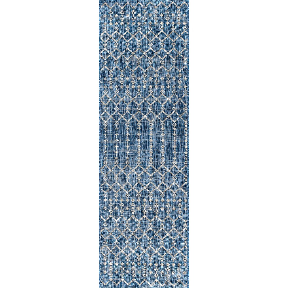 JONATHAN Y Trebol Moroccan Geometric Textured Weave Indoor/Outdoor Area Rug