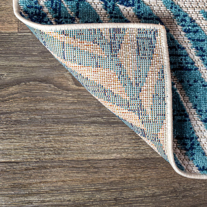 JONATHAN Y Aydin Palm Leaves Indoor/Outdoor Area Rug
