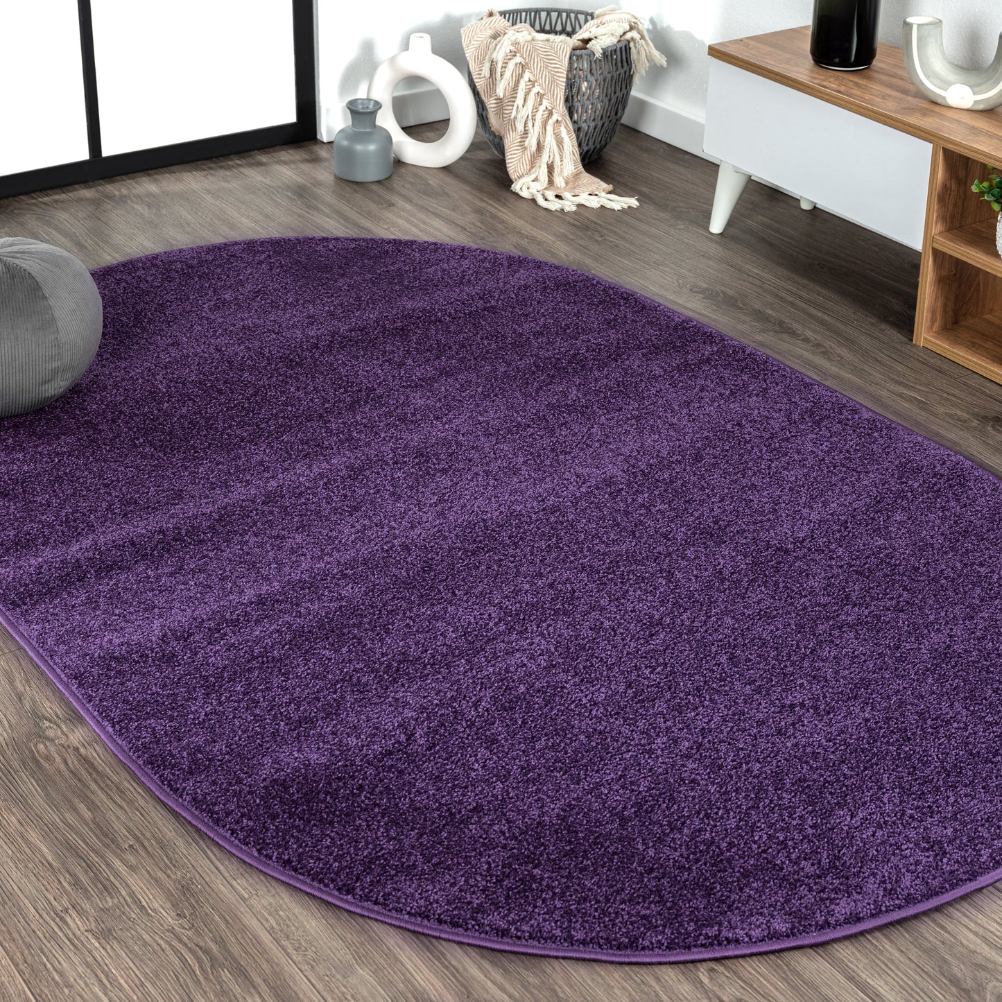 JONATHAN Y Tumbling Solid Low-Pile Area Rug