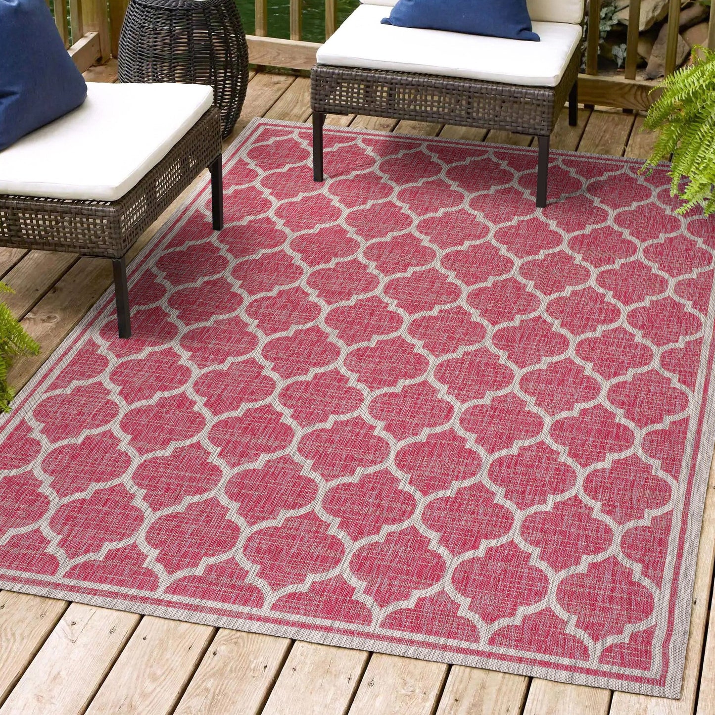 JONATHAN Y Zinnia Textured Weave Indoor/Outdoor Area Rug
