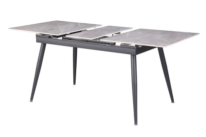 32x 51-63 Extendable Sintered Stone Table w/ Steel Legs | Modern Motion - JUDITH-DT