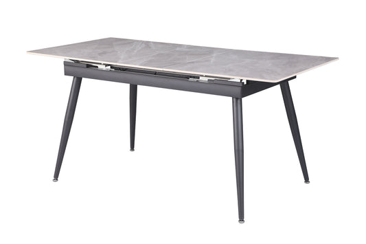 32x 51-63 Extendable Sintered Stone Table w/ Steel Legs | Modern Motion - JUDITH-DT