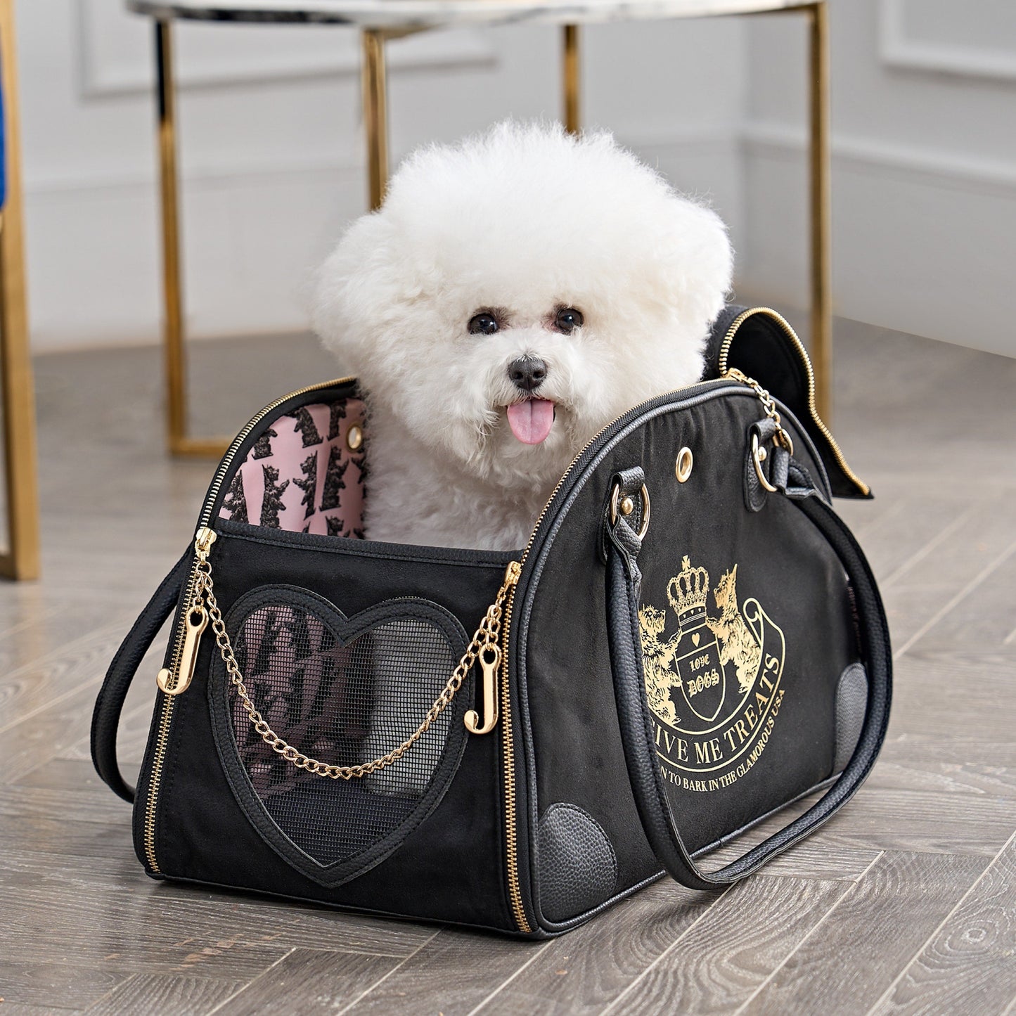 Juicy Couture Give Me Treats Pet Carrier - Stylish Travel Bag