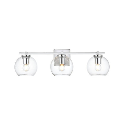 Julian 1 Light Black and Clear Bath Sconce