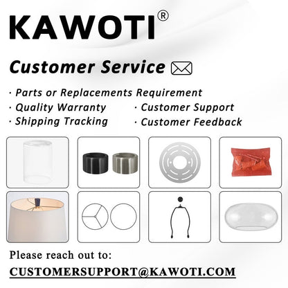 KAWOTI 3-Light Dimmable Bathroom Vanity Light with Glass Shade - L22 x W7 x H10.5