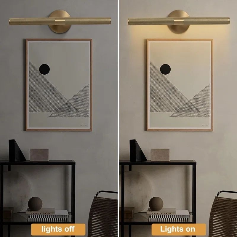 KAYLA Modern Wall Sconces, Brass Wall Mounted Lights, Bathroom Wall Picture Light for Living Room, Indoor Sconce Lighting - N/A