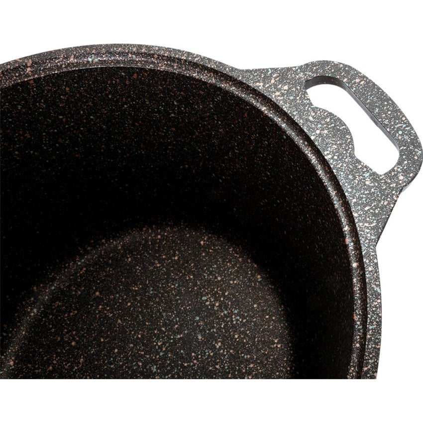 KUKMARA Granit Ultra Aluminum Marble Non-Stick Pot w/Glass Lid