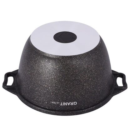 KUKMARA Granit Ultra Aluminum Marble Non-Stick Pot w/Glass Lid