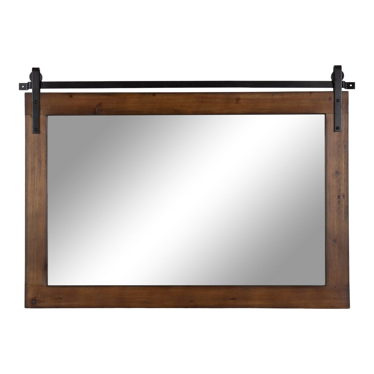 Kate and Laurel Cates Rustic Rectangular Wall Mirror
