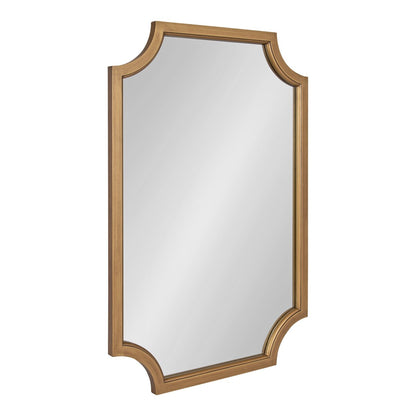 Kate and Laurel Hogan Scalloped Wood Framed Mirror