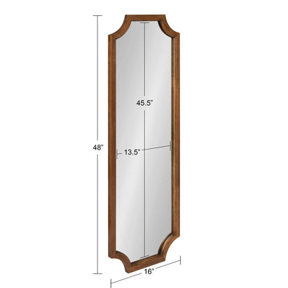 Kate and Laurel Hogan Scalloped Wood Framed Mirror