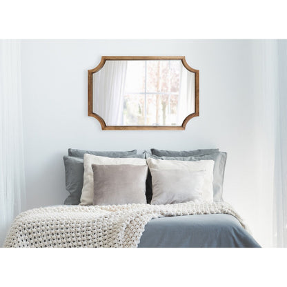 Kate and Laurel Hogan Scalloped Wood Framed Mirror