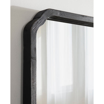 Kate and Laurel Marston Square Wood Wall Mirror