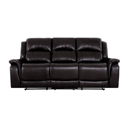 Leather Manual Recliner Sofa Collection for Living Room Leather Reclining Furniture for Home Office Living Room