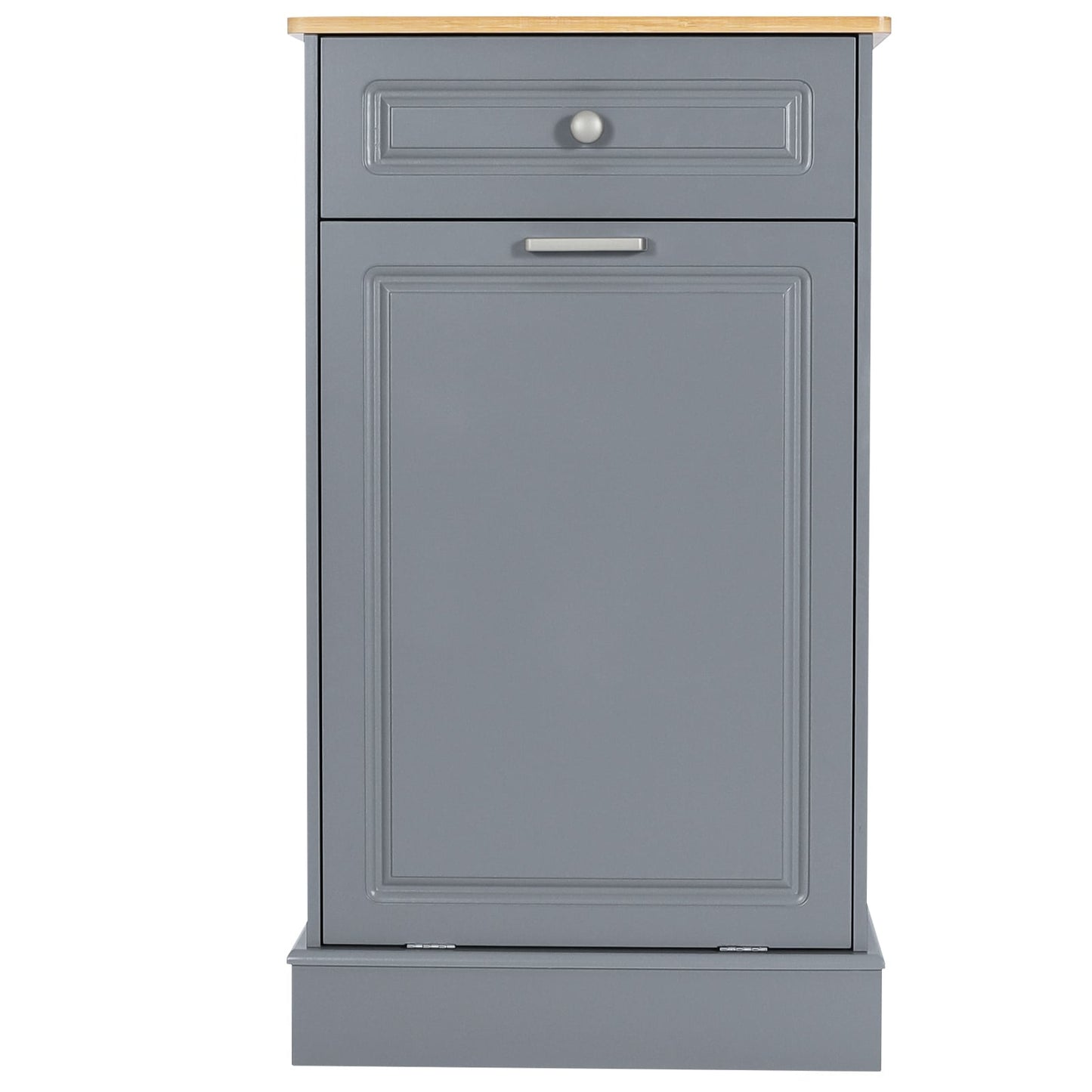 Kitchen Tilt Out Trash Cabinet Can Bin Storage Wooden Counter-top Waste Baskets with Drawer