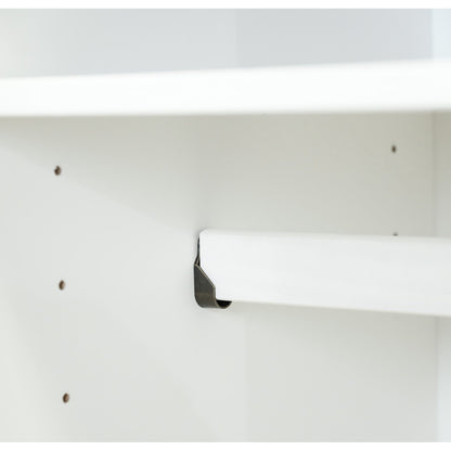 Palace Imports 100% Solid Wood Kyle 4-Door Wardrobe Armoire with Solid Wood or Mirrored Doors