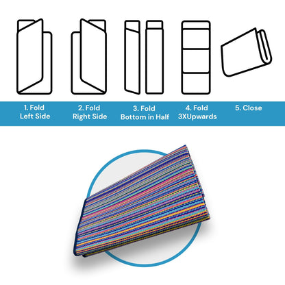 Lalune Beach Stripe Indoor Outdoor Area Rug