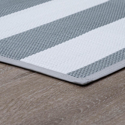 Lalune Beach Stripe Indoor Outdoor Area Rug