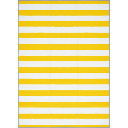 Lalune Beach Stripe Indoor Outdoor Area Rug