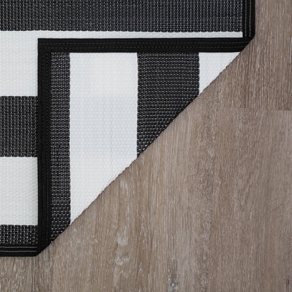 Lalune Beach Stripe Indoor Outdoor Area Rug