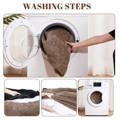 Giant Dog Bed for Humans 71x48x14 Large Dog Bed for People Adults, Washable Napping Dog Bed