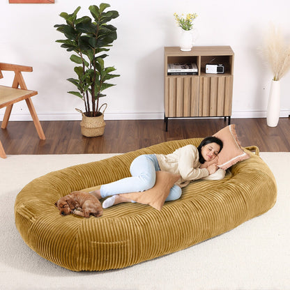 Giant Dog Bed for Humans 71x48x14 Large Dog Bed for People Adults, Washable Napping Dog Bed