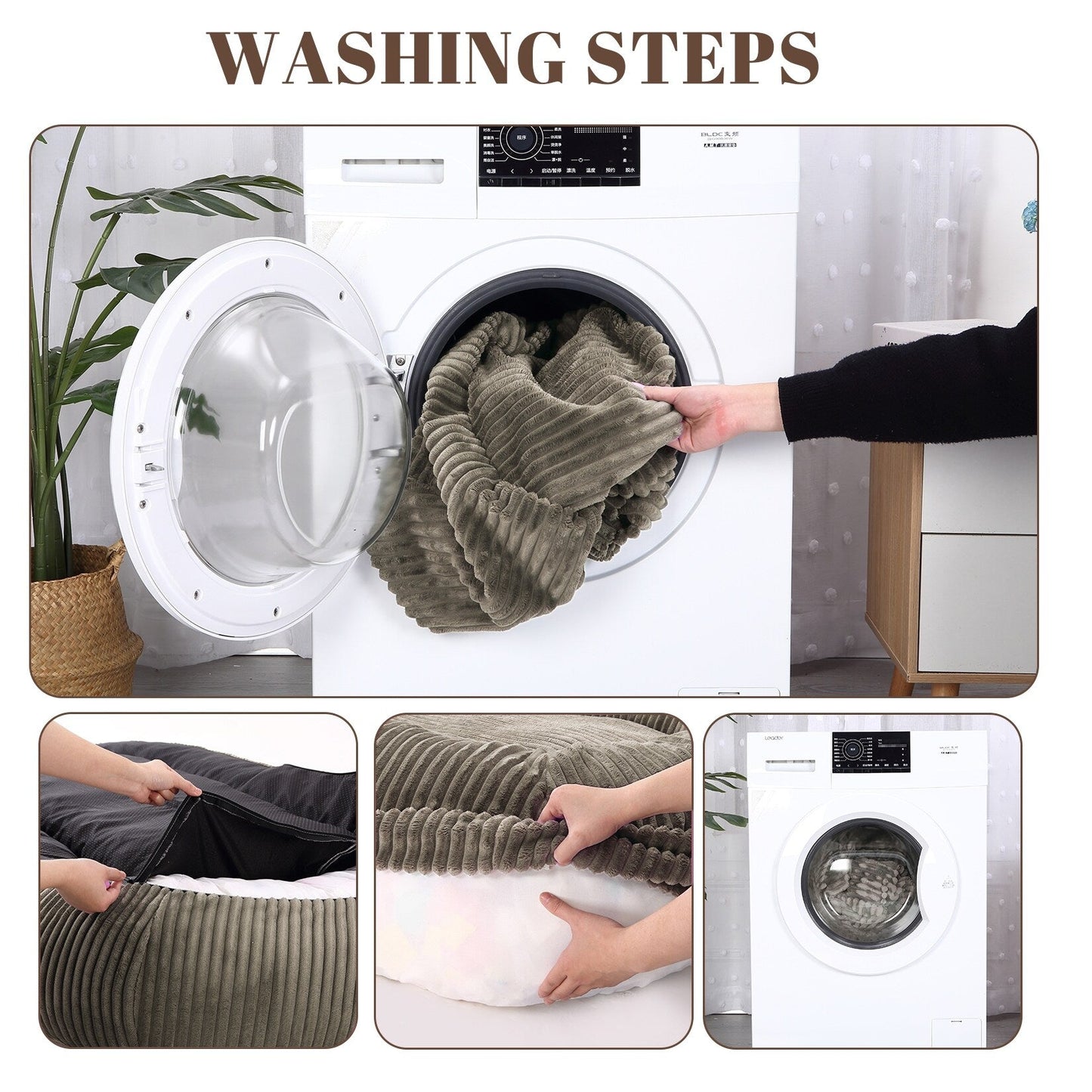 Giant Dog Bed for Humans 71x48x14 Large Dog Bed for People Adults, Washable Napping Dog Bed