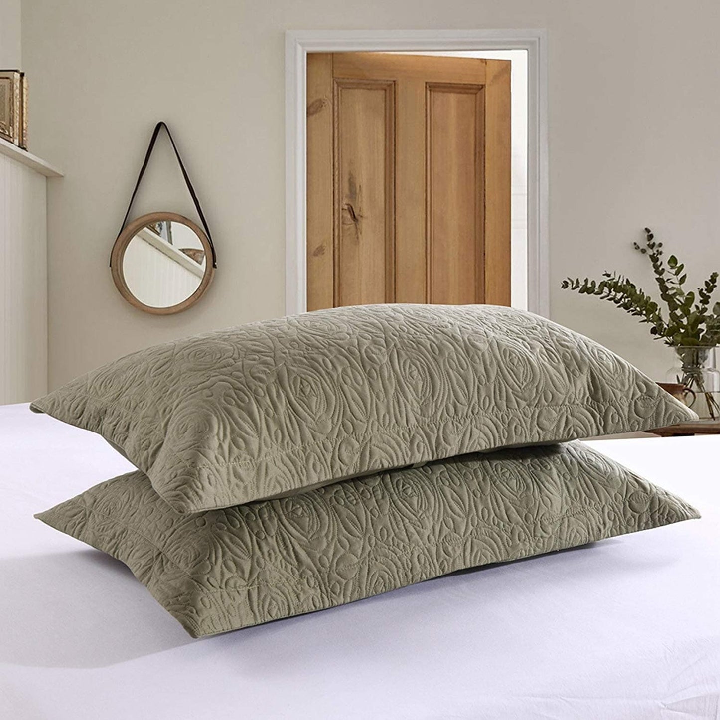 Porch & Den Manor Embroidered Pillow Sham (Set of 2)