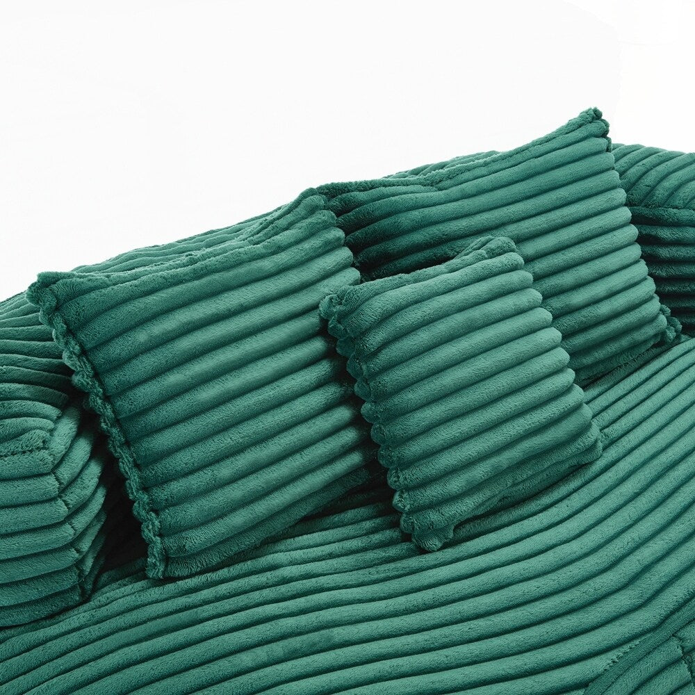 Lazy Sofa Durable Comfort Lounger High Back Bean Bag Chair Couch for Adults and Kids - 2 Seat