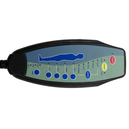 Linen Massage recliner Interior with remote control, ergonomic electric massage recliner, 5 modes