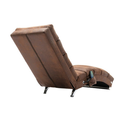 Linen Massage recliner Interior with remote control, ergonomic electric massage recliner, 5 modes