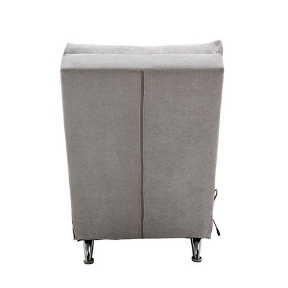 Linen Massage recliner Interior with remote control, ergonomic electric massage recliner, 5 modes