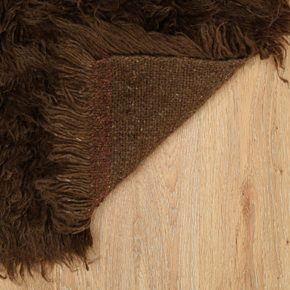 Linon Flokati Wool Thick Area Rug