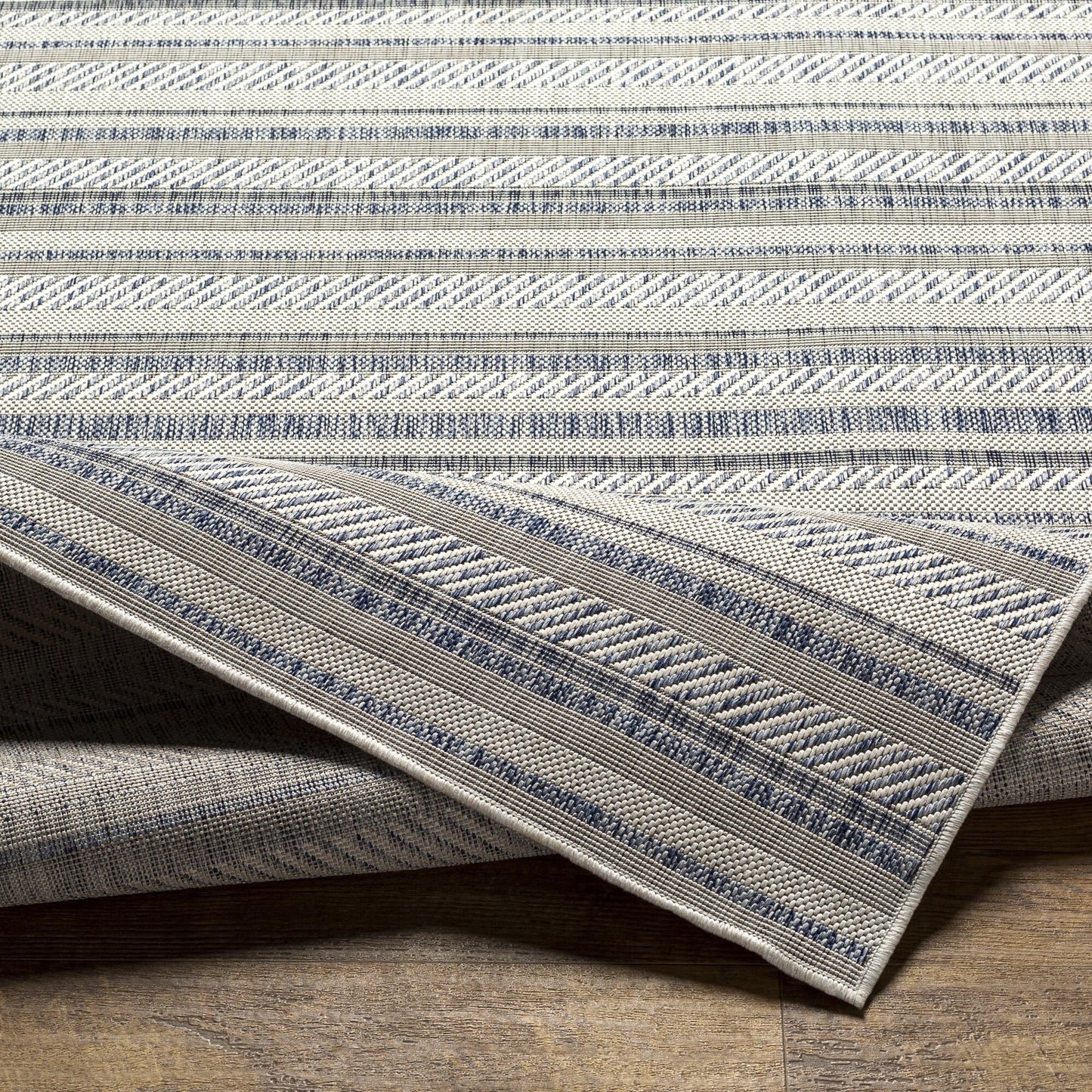 Livabliss Eagean Bohemian Stripe Outdoor Area Rug