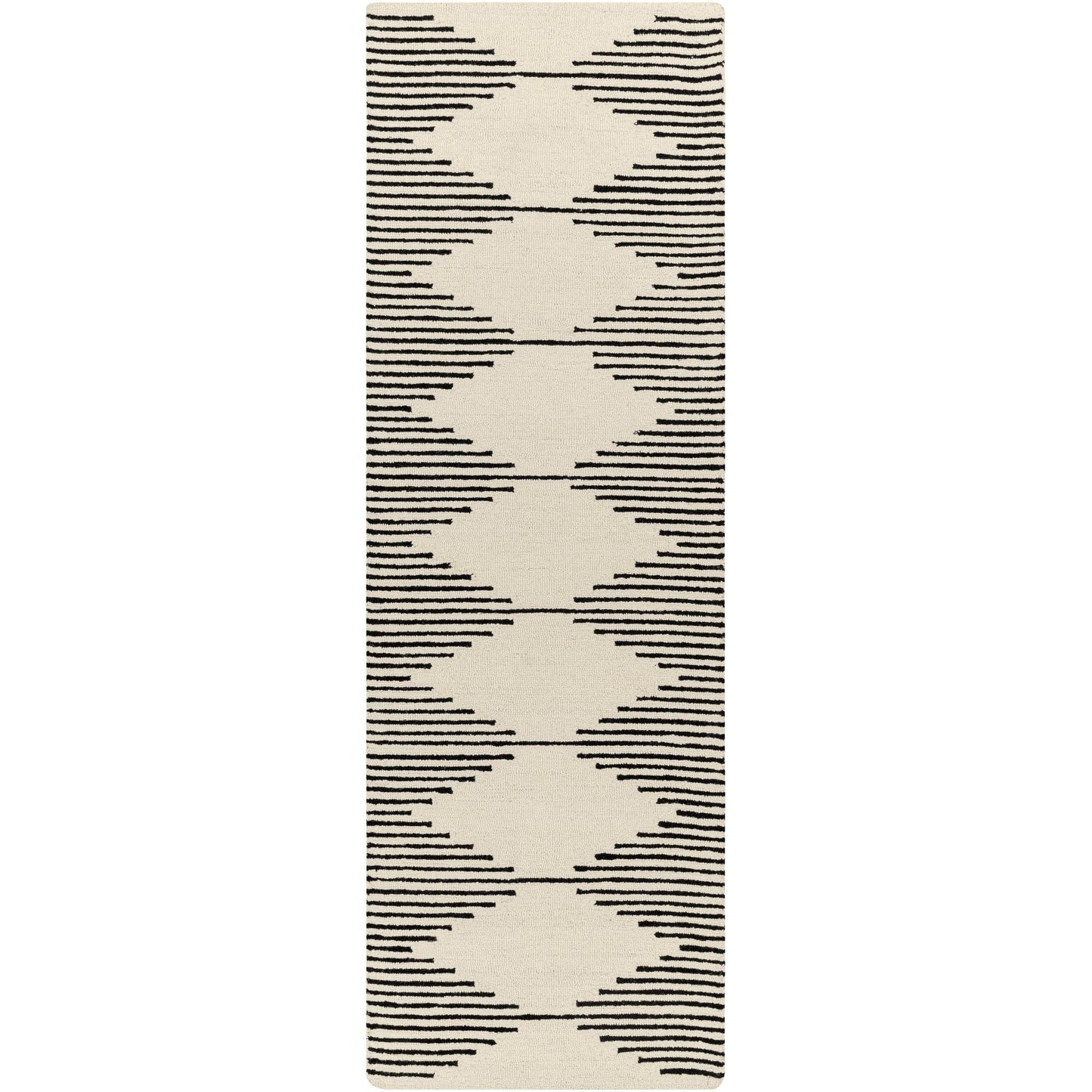 Livabliss Granada Minimalist Diamond Hand Tufted Area Rug