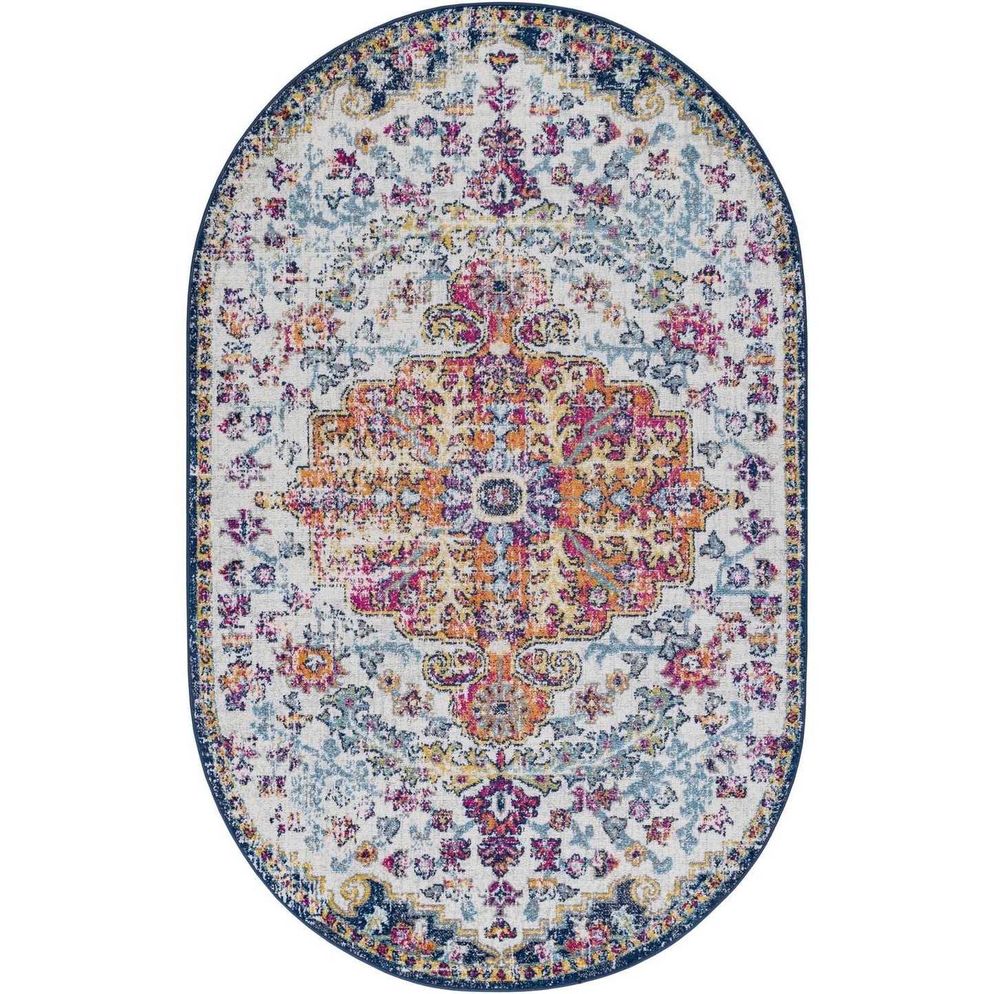 Livabliss Harput Updated Traditional Medallion Area Rug