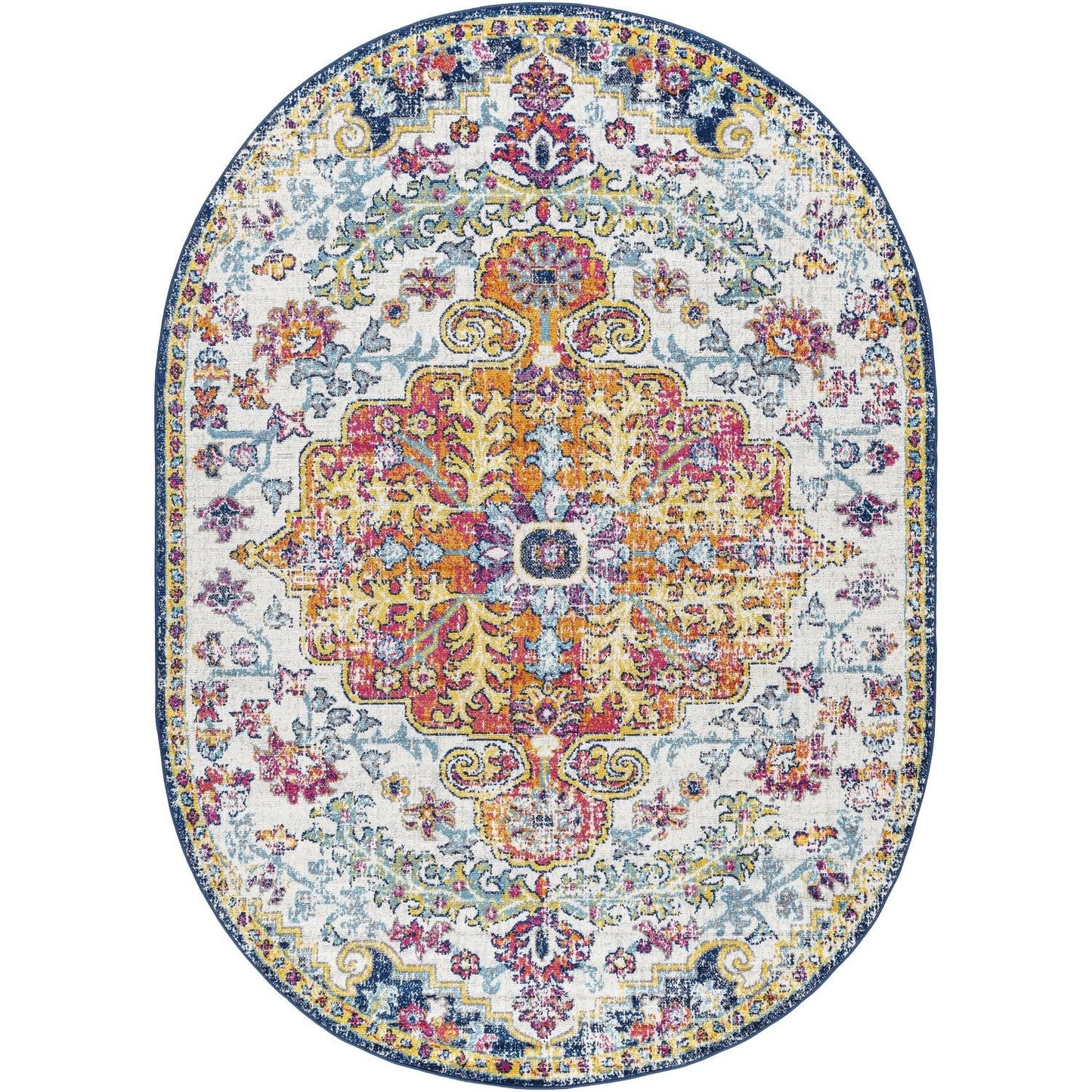 Livabliss Harput Updated Traditional Medallion Area Rug