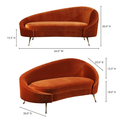 Abigail Chaise Umber | Moe's Furniture - ME-1053-12