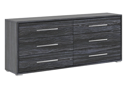 6-Drawer Melamine Wood Dresser | Modern Motion - NAPLES-DRS