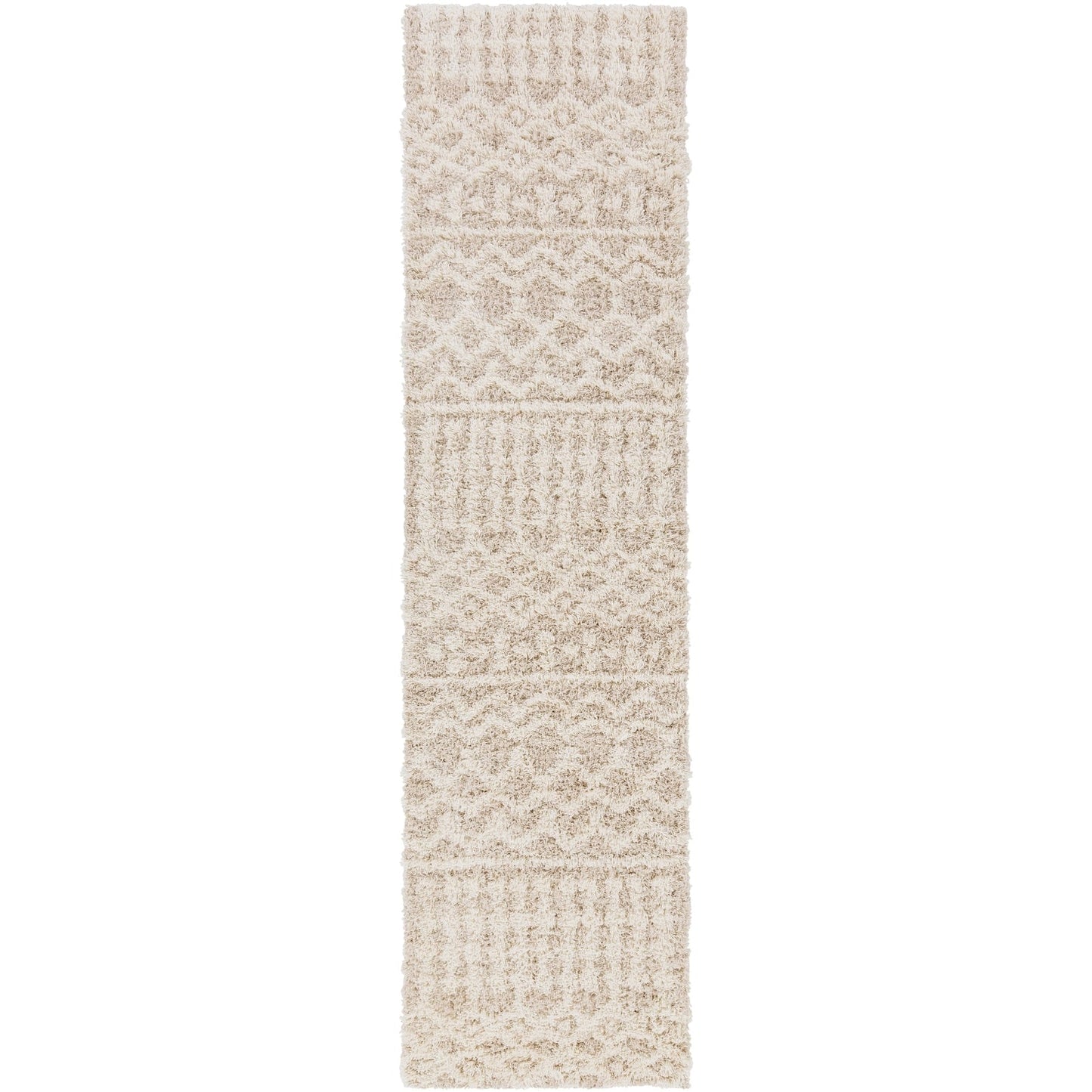 Livabliss Newton Geometric Moroccan Trellis Shag Area Rug