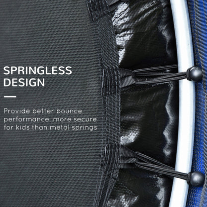 Outsunny 5' Diameter Kids Trampoline with Net for Indoors & Outdoors, Ages 3 to 6