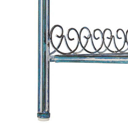 Abarrane Wrought Iron 4 Tier Outdoor Corner Shelf | Safavieh - PAT5013