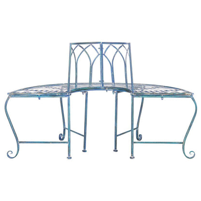 Abia Wrought Iron Outdoor Tree Bench | Safavieh - PAT5018