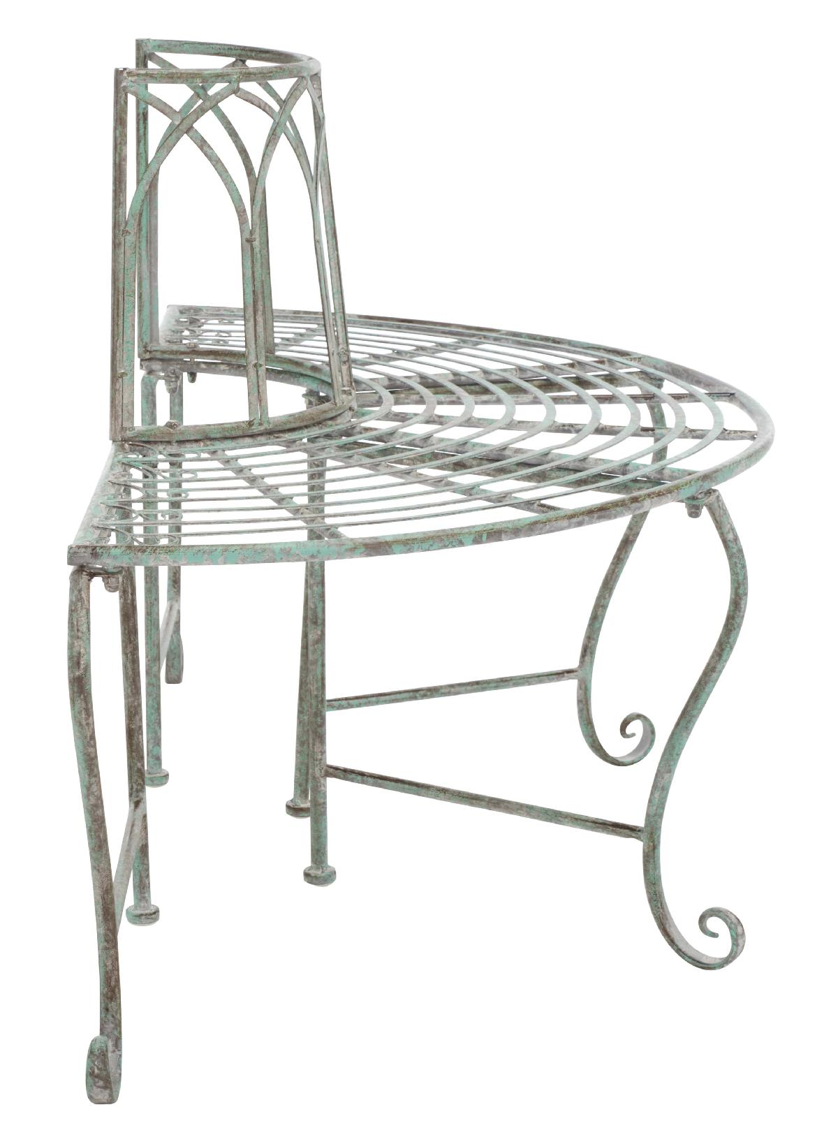 Abia Wrought Iron Outdoor Tree Bench | Safavieh - PAT5018
