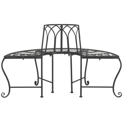 Abia Wrought Iron Outdoor Tree Bench | Safavieh - PAT5018