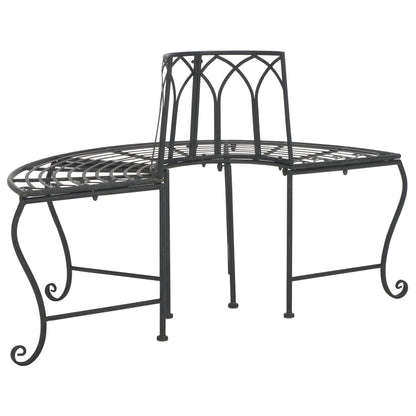 Abia Wrought Iron Outdoor Tree Bench | Safavieh - PAT5018